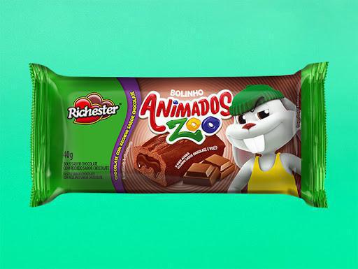 BOLINHO RICHESTER ANIMADOS ZOO CHOCOLATE 40G