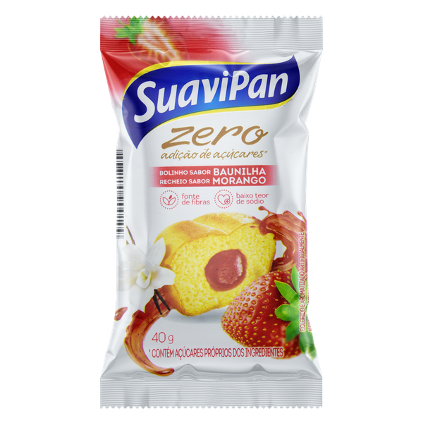 BOLINHO SUAVIPAN  BAUNILHA/MORANGO 40G