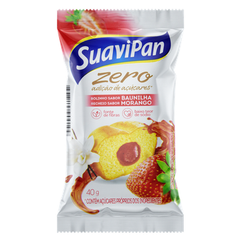 BOLINHO SUAVIPAN  BAUNILHA/MORANGO 40G