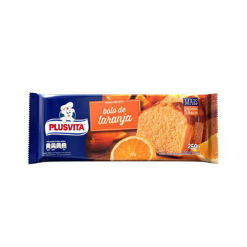 BOLO PLUSVITA LARANJA 250G
