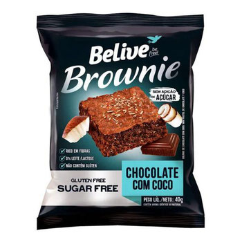 BROWNIE BELIVE CHOCOLATE C/ COCO 40G