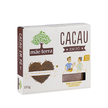 CACAU EM PO S/ACUCAR MAE TERRA 100G