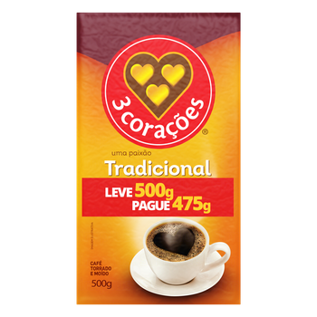 CAFE 3 CORACOES L500G P475G TRADICI