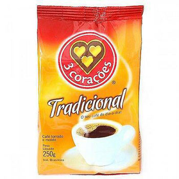 CAFE 3 CORACOES VACUO TRADICIONAL 250G
