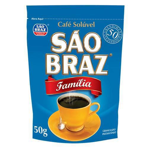 CAFE SAO BRAZ FAMILIA SOLUVEL REFIL 50G