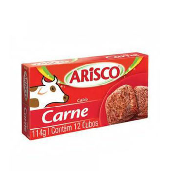 Caldo Em Tablete Carne Arisco Caixa 114gr 12 Unidades