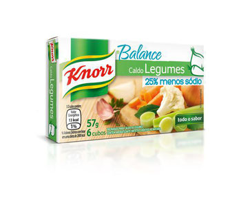 CALDO KNORR 57G LEGUMES MENOS SODIO
