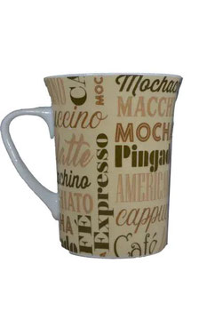 CANECA PORCELANA FRASES 320ML