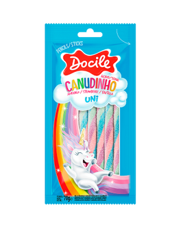 CANUDINHO DOCILE MORANGO UNICORNIO 70G