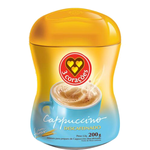 CAPPUCCINO 3 CORACAO DESCAFEINADO 200G