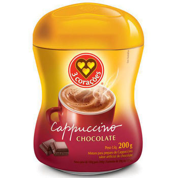 CAPPUCCINO 3 CORACOES CHOCOLATE 200G