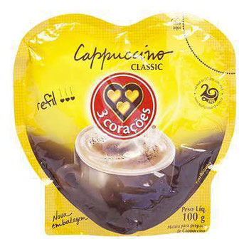 CAPPUCCINO 3 CORACOES CLASSIC REFIL 100G