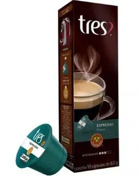 Cápsulas Três Corações Café Espresso Pleno Caixa Com 10 Unidades