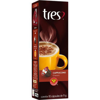 Cápsulas Três Corações Cappuccino Classic Caixa Com 10 Unidades