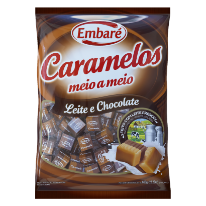 CARAMELOS EMBARE LEITE/CHOC 660G