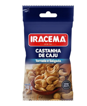 CASTANHA DE CAJU TORRADA E SALGADA  30 GR