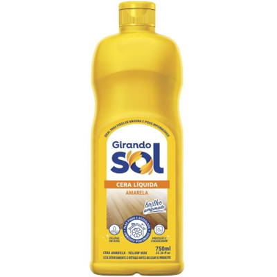 CERA LÍQUIDA GIRANDO SOL 750ML AMARELA