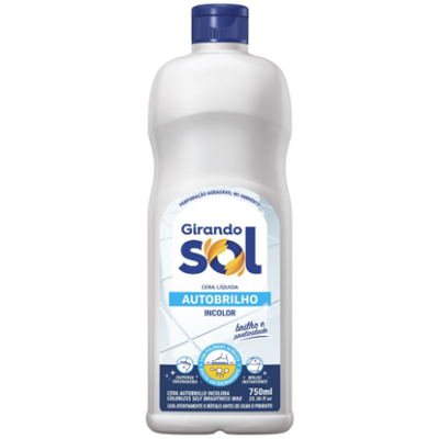 CERA LÍQUIDA GIRANDO SOL 750ML AUTO BRILHO INCOLOR