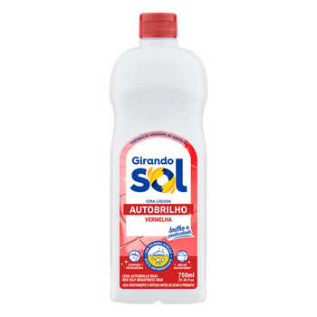 CERA LÍQUIDA GIRANDO SOL 750ML AUTO BRILHO VERMELHA