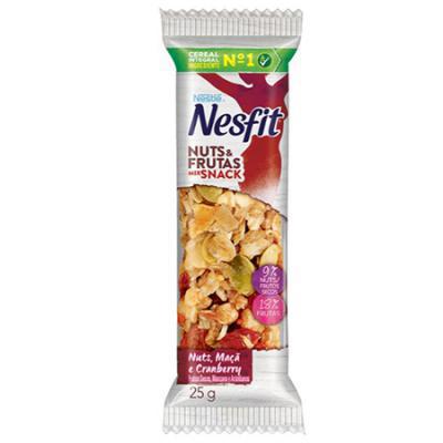 CEREAL BARRA NESFIT FRUTS NUTS BAN/GOI C/2  25G