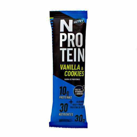 CEREAL BARRA NUTRY N PROTEIN VANILLA E COOKIES 30G