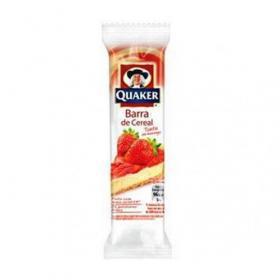 CEREAL BARRA QUAKER TORTA MORANGO 22G