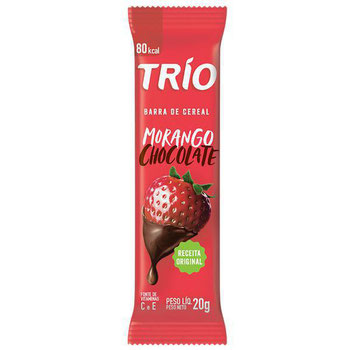 CEREAL TRIO BARRA MORANGO/CHOCOLATE 20G
