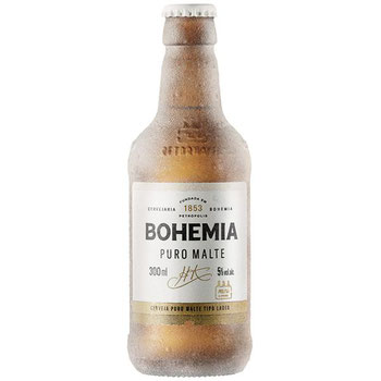 CERVEJA BOHEMIA PURO MALTE 300ML VASILHAME RETORNAVEL