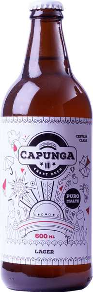 CERVEJA CAPUNGA LAGER 600ML