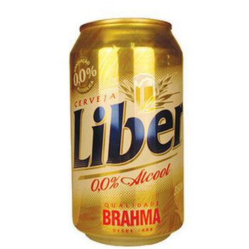 CERVEJA LIBER 0,0% ÁLCOOL BAHMA LATA 350ML