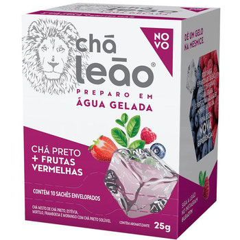 CHA LEAO FUZE CHA PRETO/FRUTAS VERM 25G