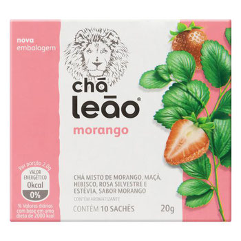 CHA LEAO MORANGO 20G