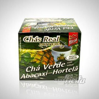 CHA REAL VERDE ABACAXI/HORTELA 15G
