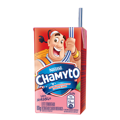 CHAMYTO LEIITE FERMENTADO  MORANGO 80G