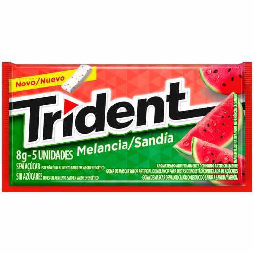 CHICLE TRIDENT MELANCIA 10,2G