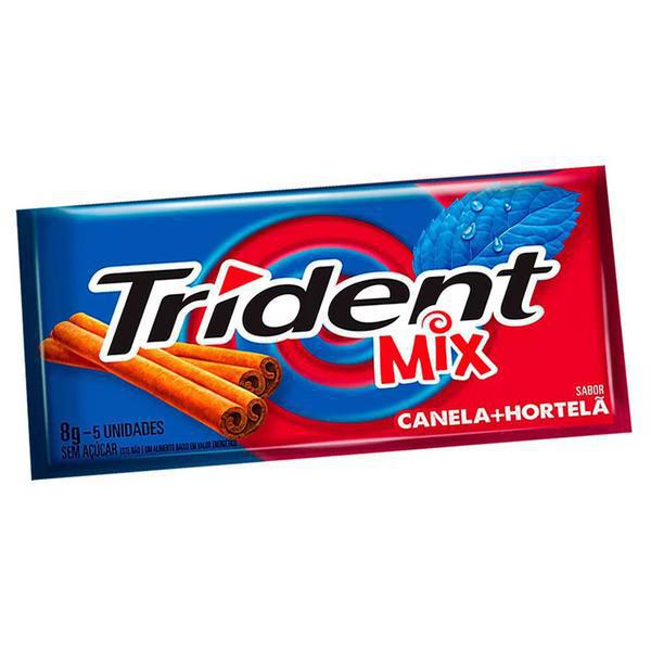 CHICLE TRIDENT MIX CANELA E HORTELA UND