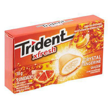 CHICLE TRIDENT XFRESH TANGERINA 18G