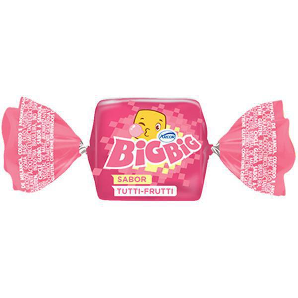 CHICLETE BIG BIG ZERO ACUCAR TUTTI FRUTTI UND