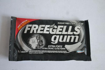 CHICLETE FREEGELLS GUM EXTRA FORTE 8G