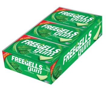 CHICLETE FREEGELLS GUM MENTA 8G