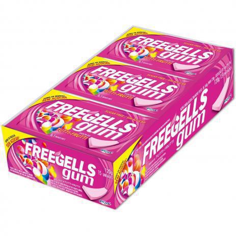 CHICLETE  FREEGELLS SEM ACUCAR TUTTI-FRUTTI  8,5G