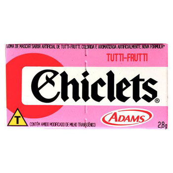 CHICLETS TUTTIFRUTI  2,8G