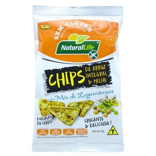 CHIPS ARROZ INTEG C/ MIX LEGUMINOSAS 70G