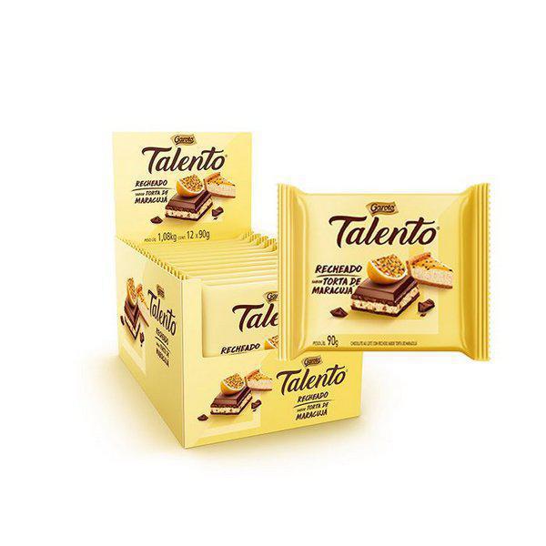 Chocolate ao Leite Recheio Torta de Maracujá Garoto Talento 90gr