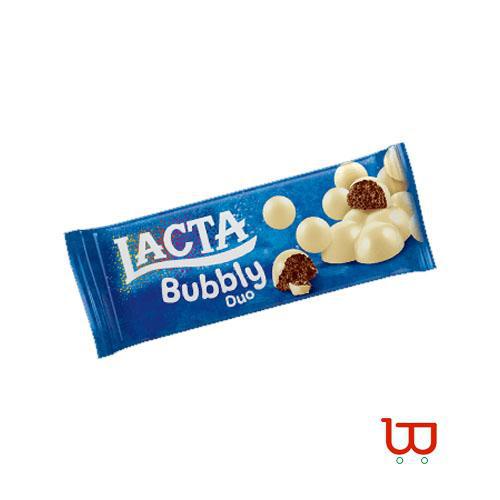 CHOC LACTA 110G BUBB