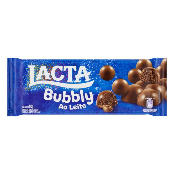 CHOC LACTA AO LEITE BUBBLY 110G
