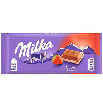 CHOC.MILKA 100G RECHEADO STRAWBERRY YOGURT