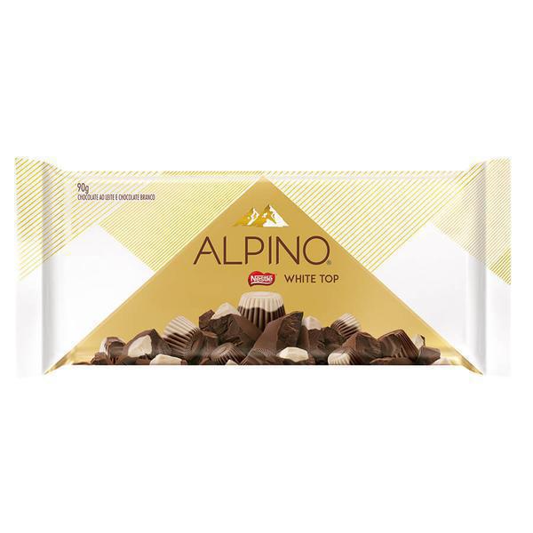 CHOCOLATE ALPINO WHITE TOP 100G