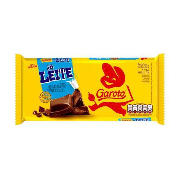 CHOCOLATE BARRA GAROTO AO LEITE 125G