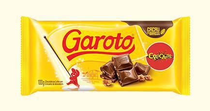 CHOCOLATE BARRA GAROTO CROCANTE 100G
